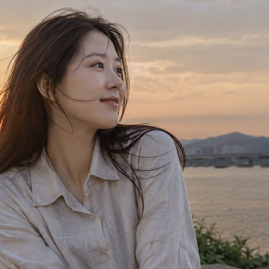 원본(16 : 9)과 1 : 1로 자른 결과