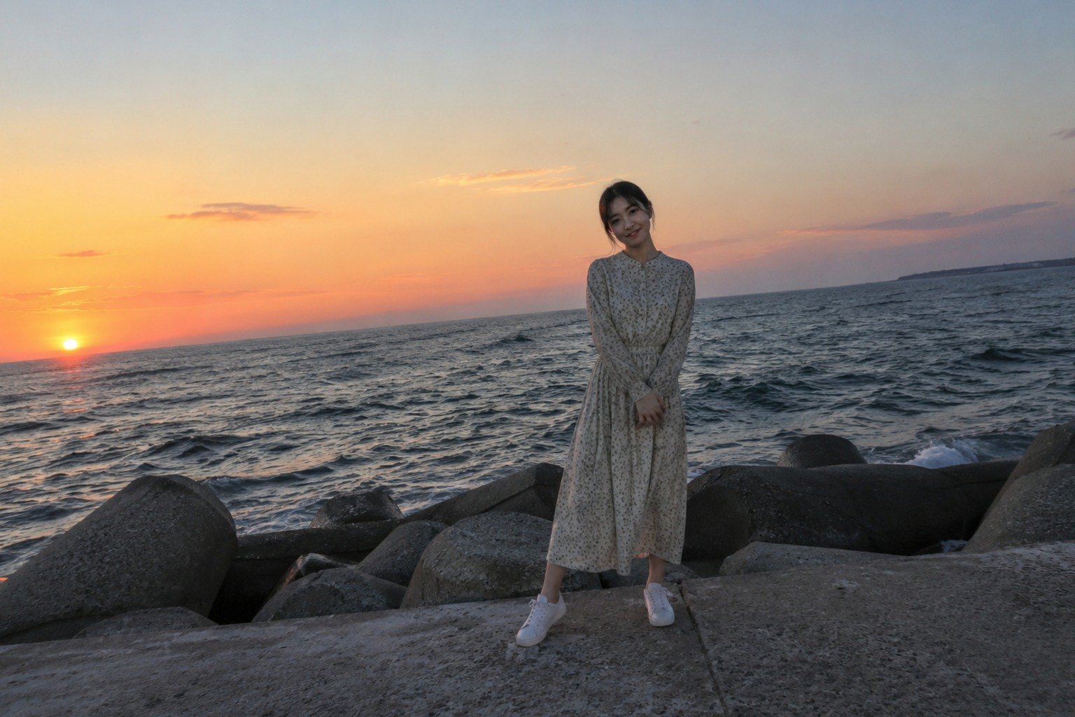자르기 · 회전 · 원근 — 보정 후