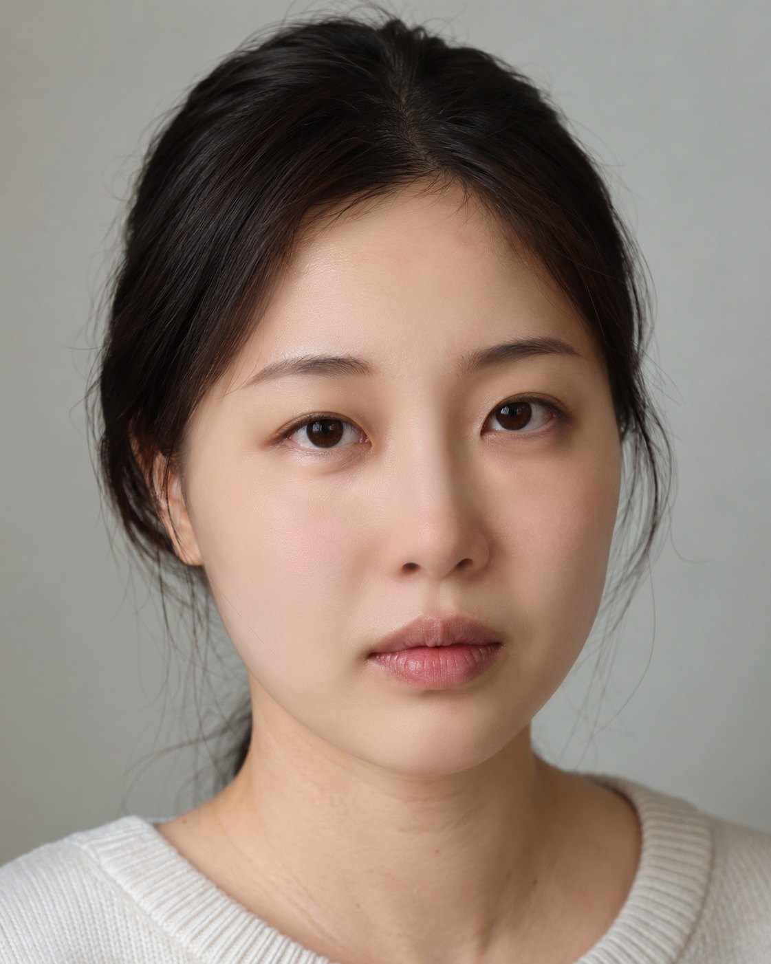 피부 전후(드래그해서 보는 비교) — 보정 후