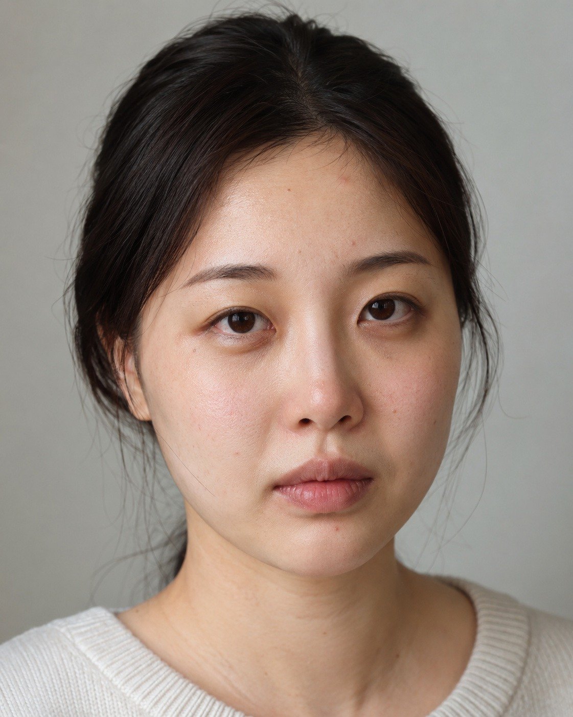 피부 전후(드래그해서 보는 비교) — 보정 전