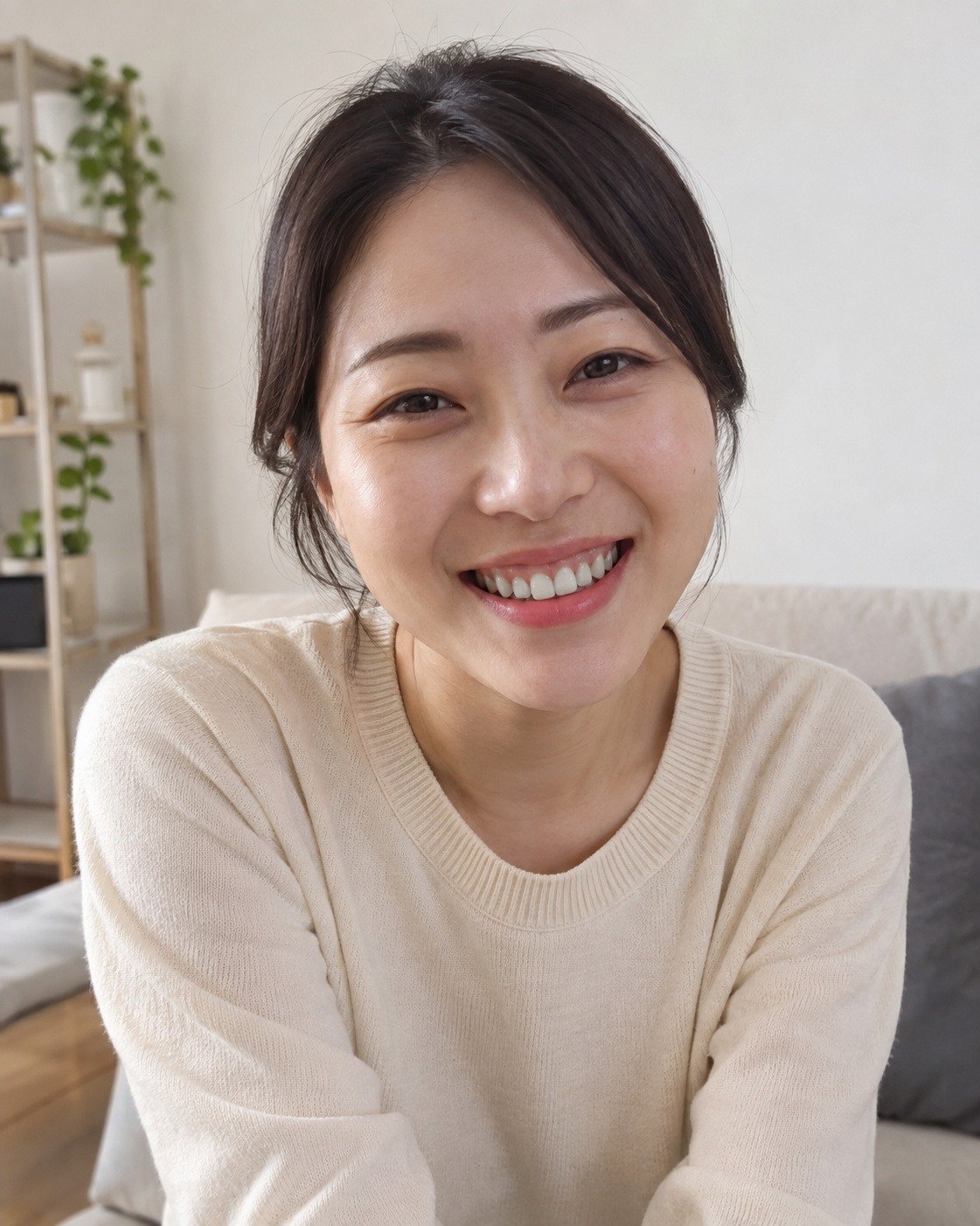 눈 · 입 — 보정 후